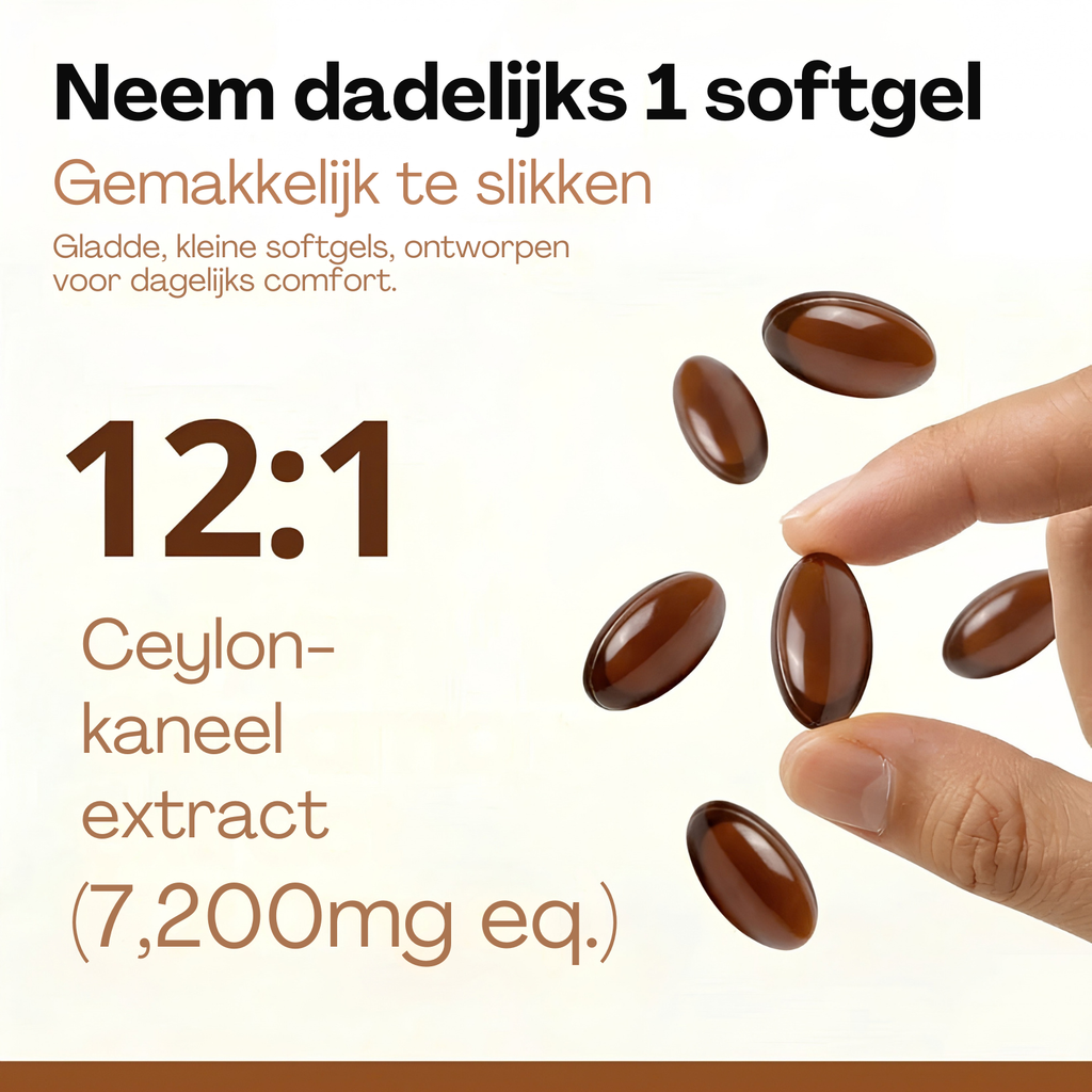 Ceylon Kaneel 7200mg Equivalent met MCT Olie