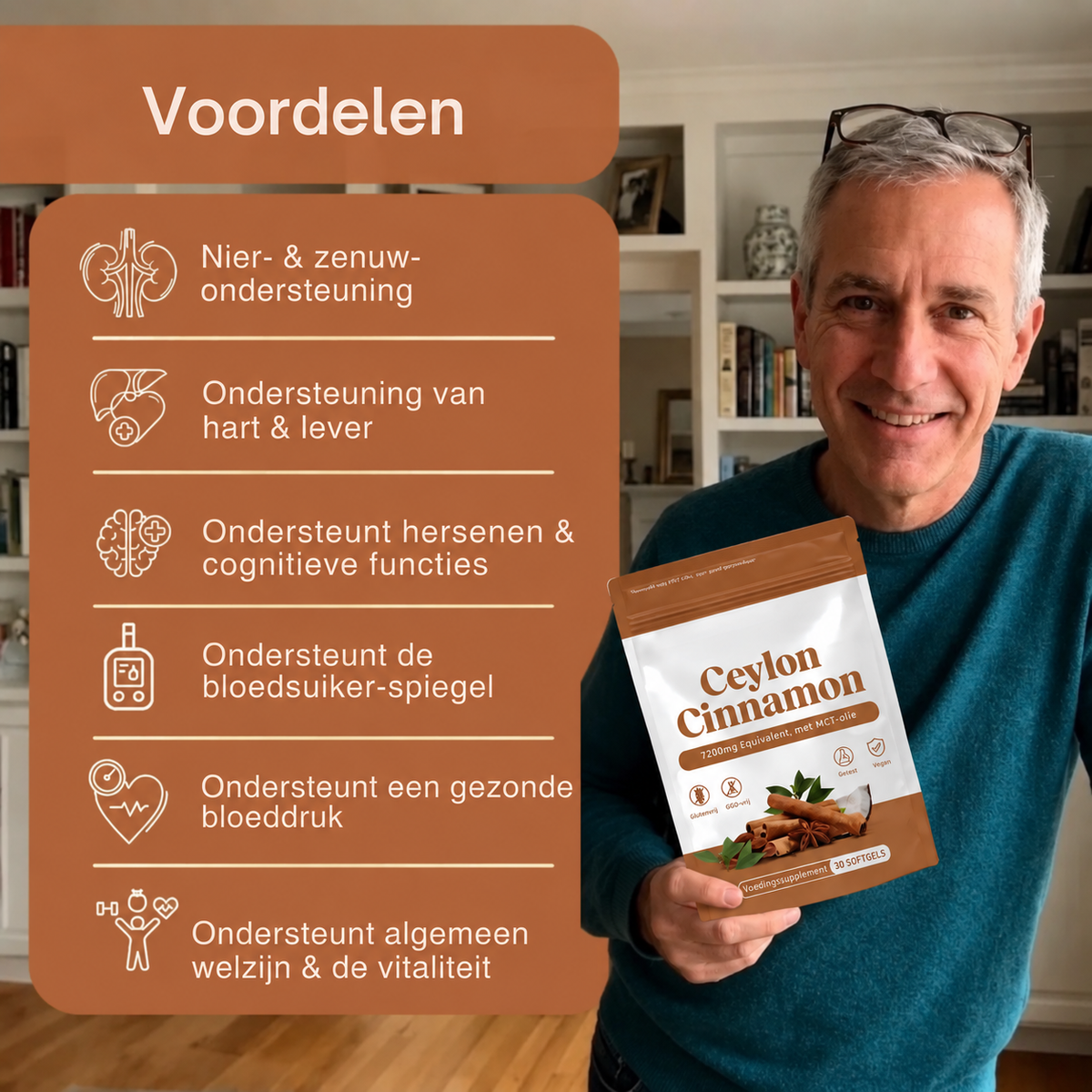 Ceylon Kaneel 7200mg Equivalent met MCT Olie