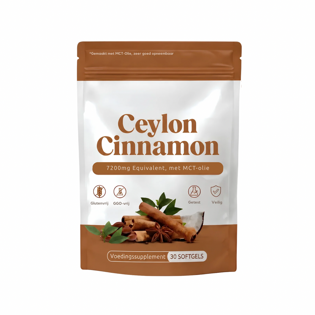 Ceylon Kaneel 7200mg Equivalent met MCT Olie