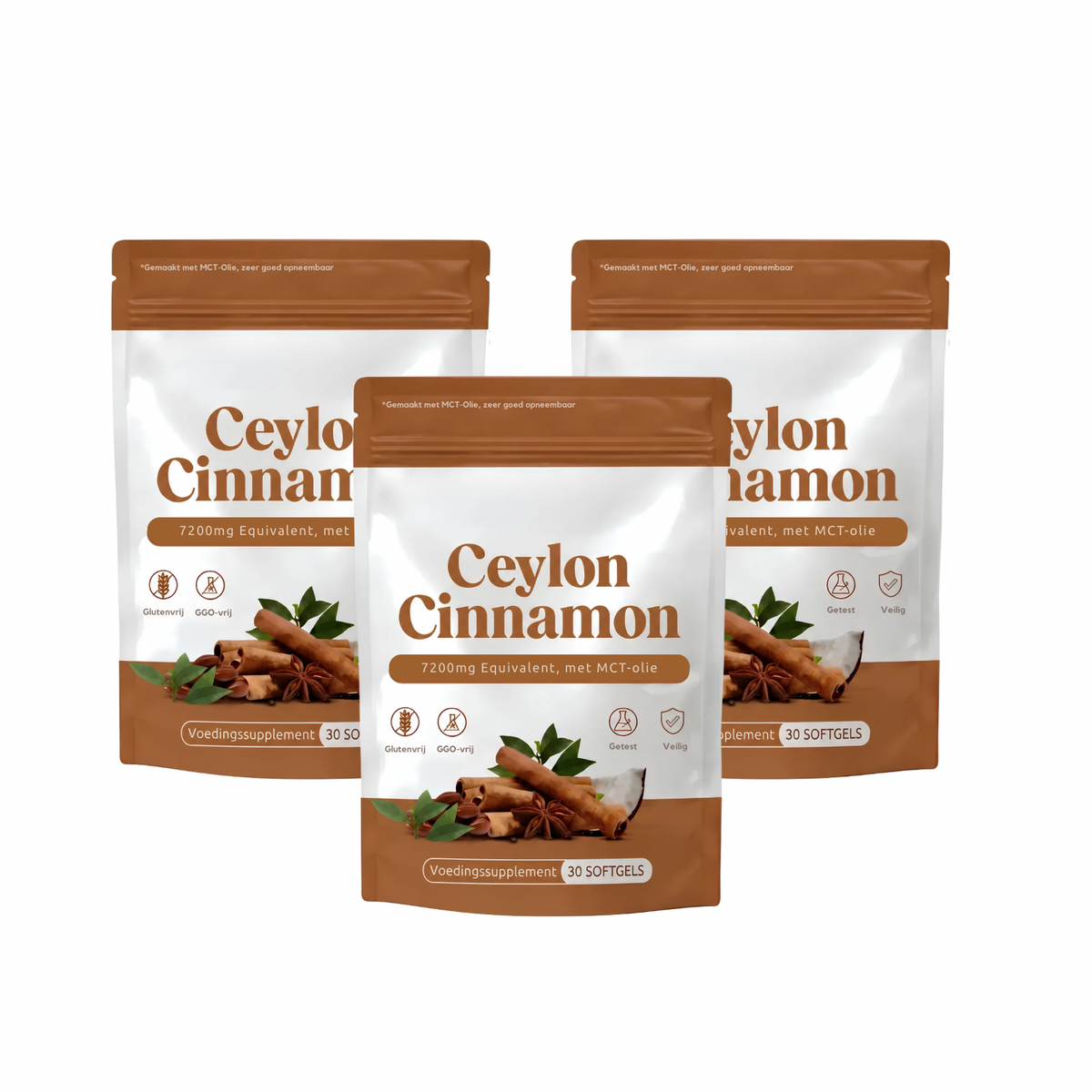 Ceylon Kaneel 7200mg Equivalent met MCT Olie